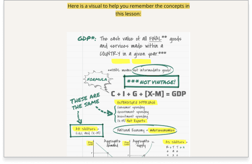 Image of a slide within the course that shows a math equation or formula.