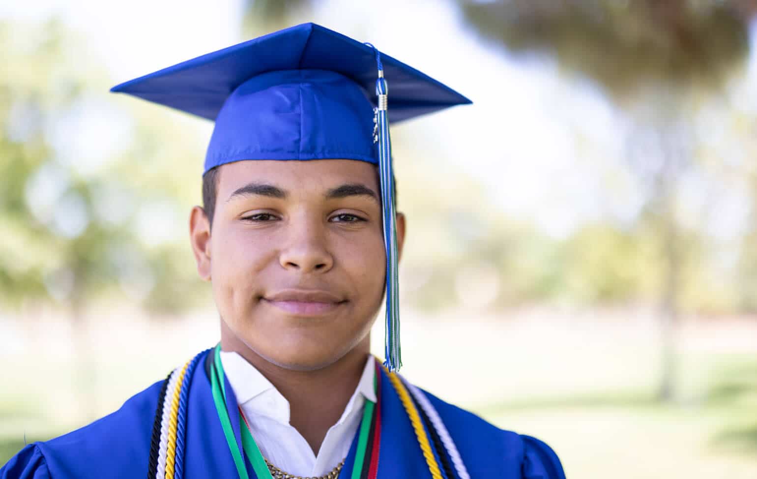 Student graduating high school