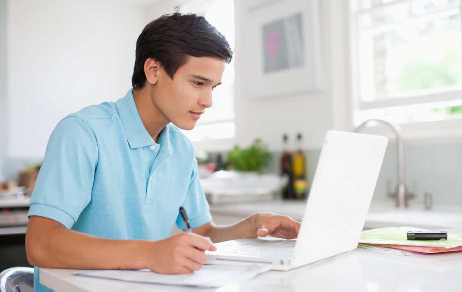 Student learning online